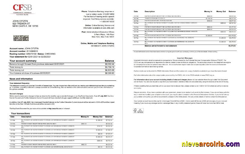 USA New York CFSB 2 pages word